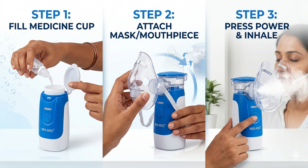 Mesh Nebulizer For Kids & Adults