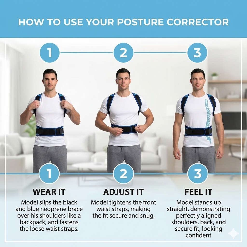 Medical-Grade Posture Corrector Belt
